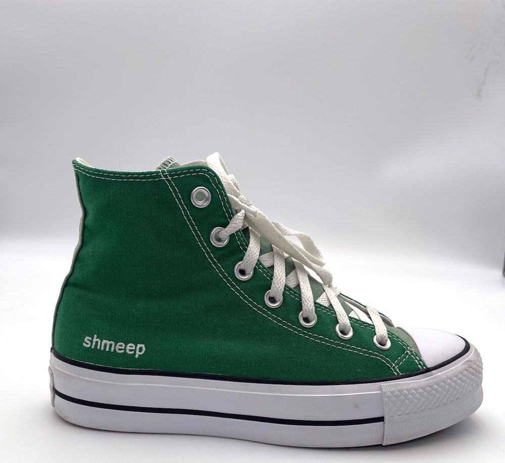 Converse Chuck Taylor All Star Platform High Top Green Sneakers Womens 8.5 M 6.5